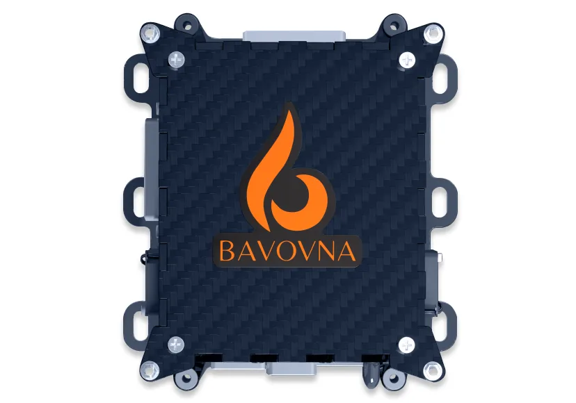 Bavovna AI Autonomy Kit module with a carbon-fibre cover