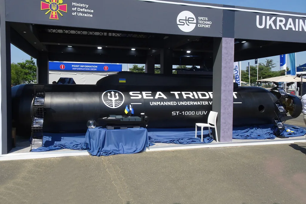 Sea Trident ST-1000 underwater drone on display at Eurosatory 2026