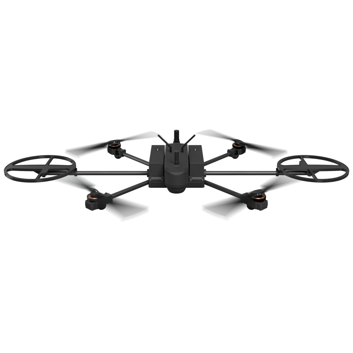 Render of the Spinner mine-detection drone with two detector loops